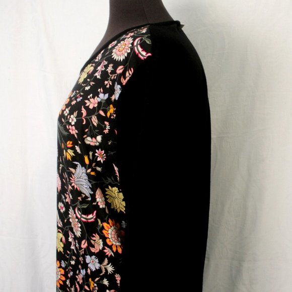 Black & Floral Sweater/Blouse - Picture 4 of 4